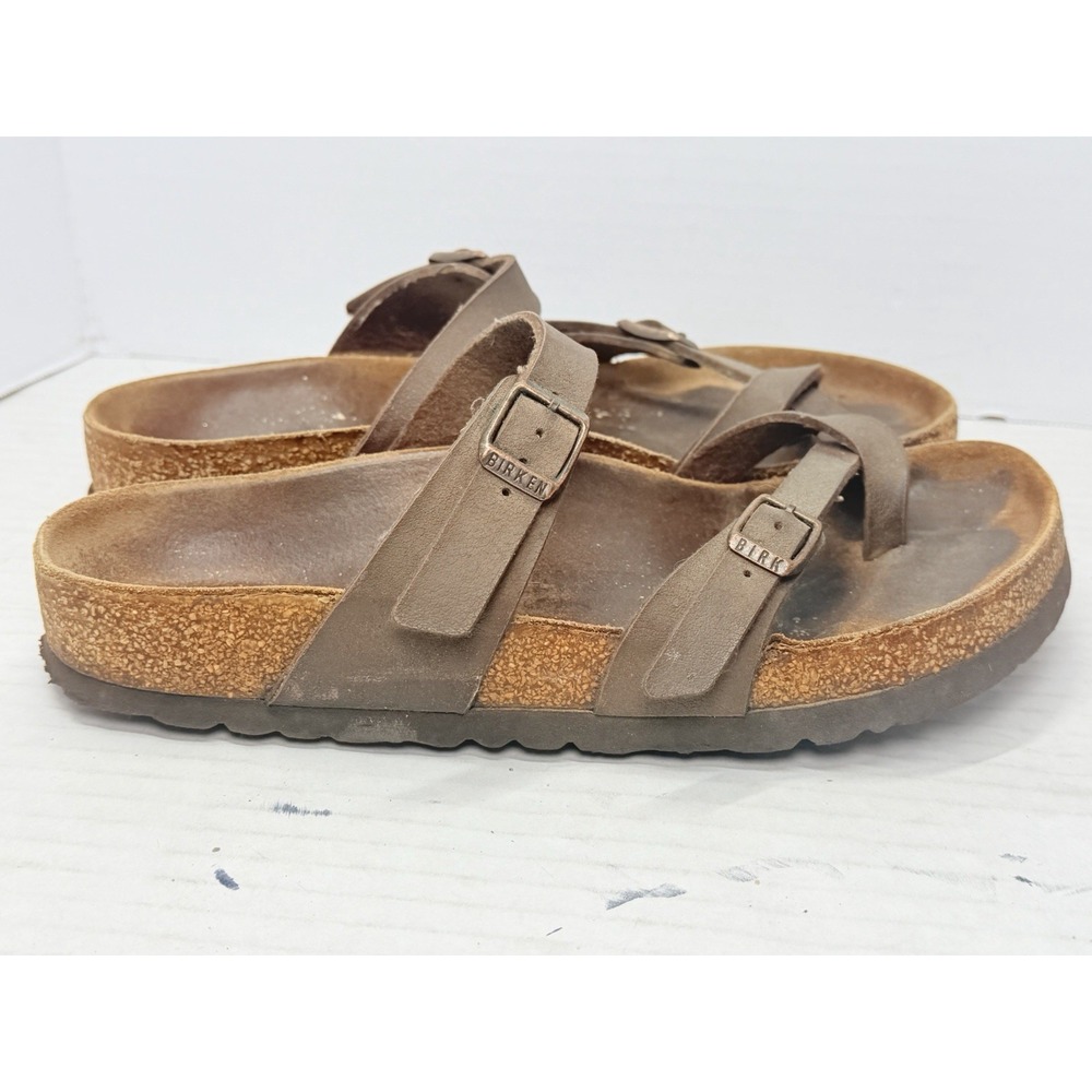 Birkenstock Mayari Womens US 7-7.5 EU 38 Mocha Regular Toe Loop Sandals